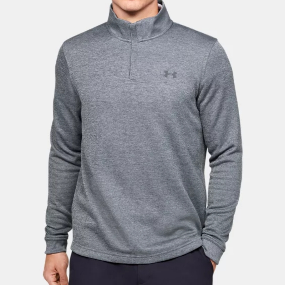 Under Armor Storm Sweaterfleece 1/4 zip pullover, Men's small, Gray, NWT
